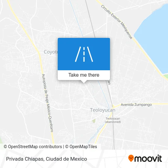 Privada Chiapas map