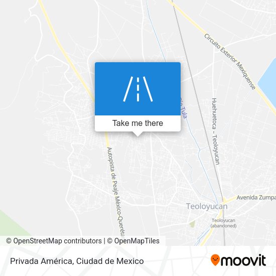 Privada América map