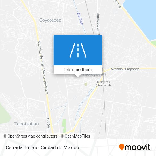 Mapa de Cerrada Trueno