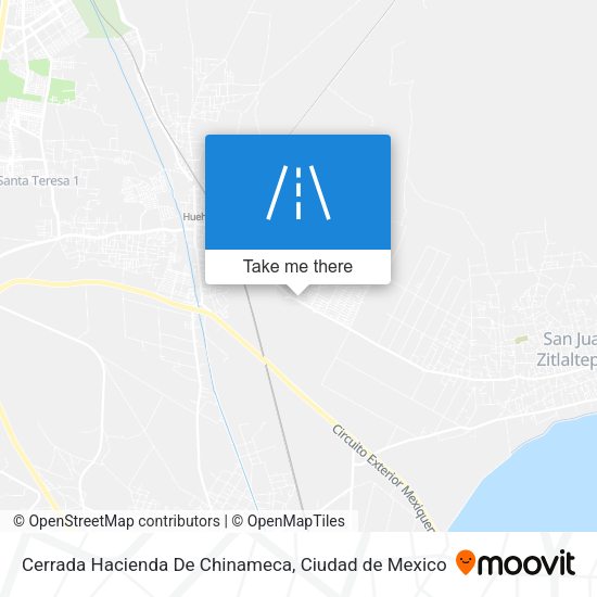 Mapa de Cerrada Hacienda De Chinameca
