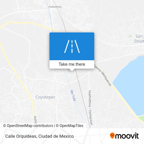 Calle Orquídeas map
