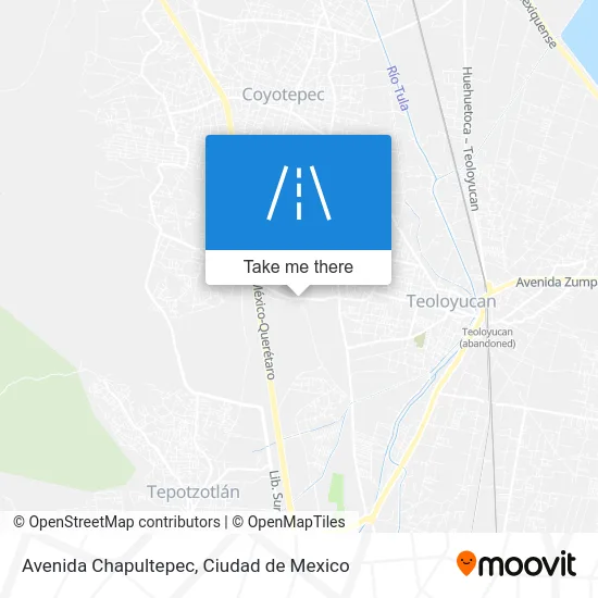 Avenida Chapultepec map
