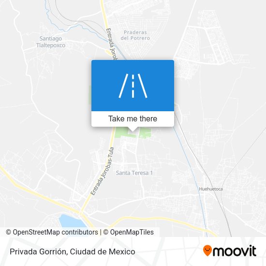 Privada Gorrión map