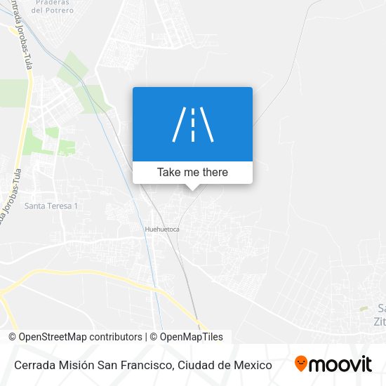 Cerrada Misión San Francisco map