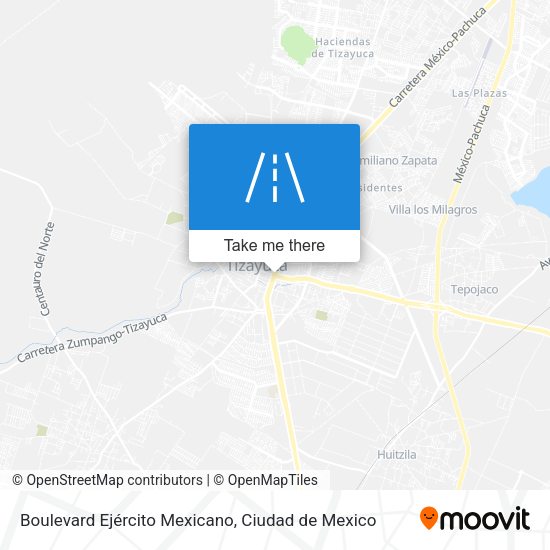 Mapa de Boulevard Ejército Mexicano