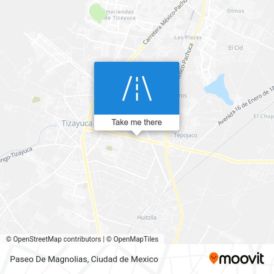 Paseo De Magnolias map