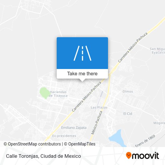 Calle Toronjas map