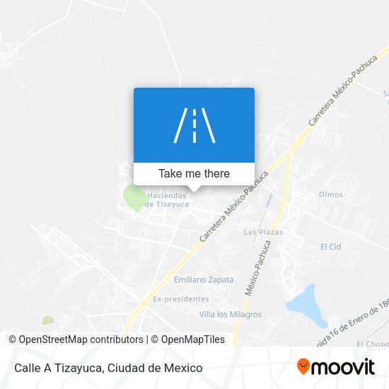 Calle A Tizayuca map
