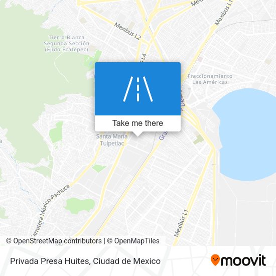 Mapa de Privada Presa Huites