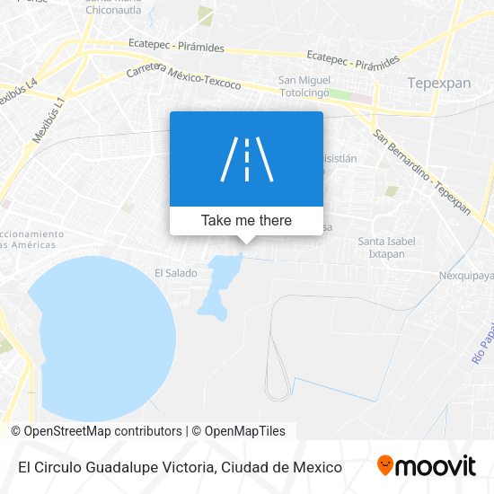 El Circulo Guadalupe Victoria map