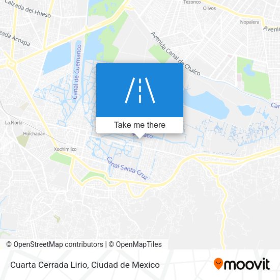 Mapa de Cuarta Cerrada Lirio