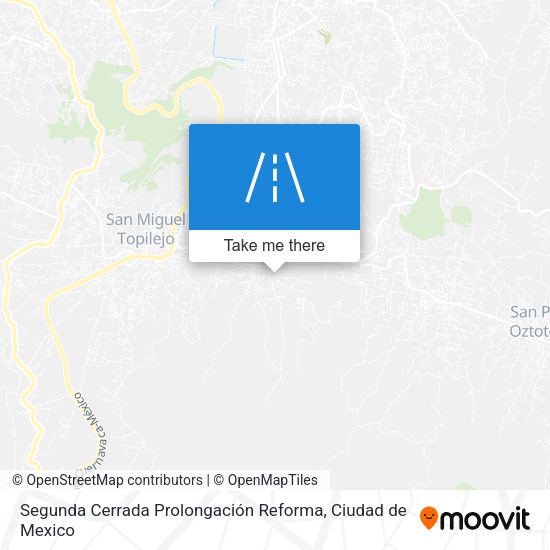 Segunda Cerrada Prolongación Reforma map