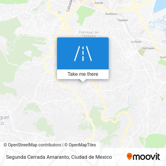 Segunda Cerrada Amaranto map