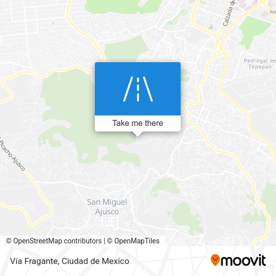 Vía Fragante map