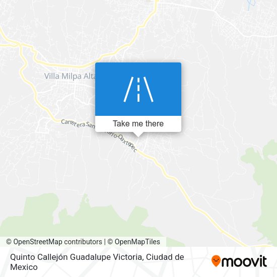 Quinto Callejón Guadalupe Victoria map