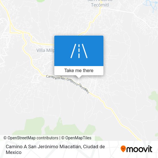 Camino A San Jerónimo Miacatlán map