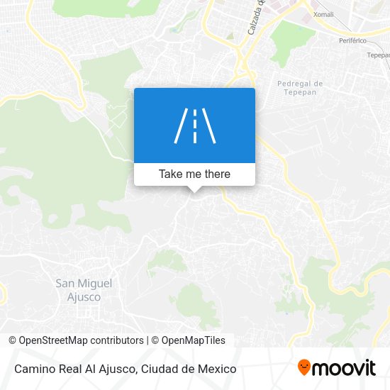 Camino Real Al Ajusco map