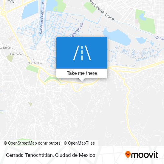 Cerrada Tenochtitlán map