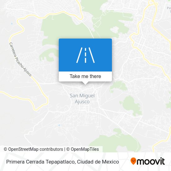 Mapa de Primera Cerrada Tepapatlaco