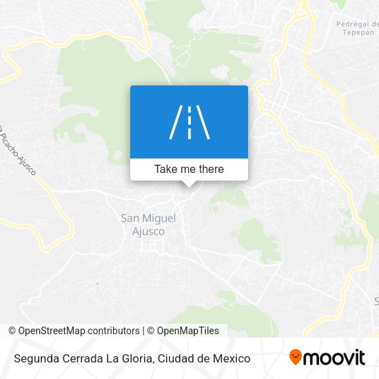 Segunda Cerrada La Gloria map
