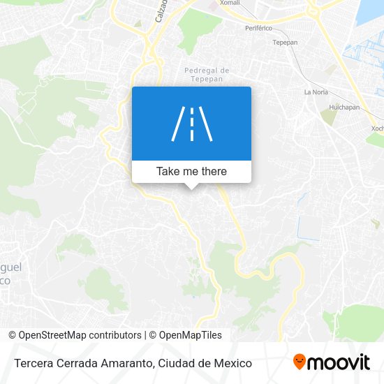 Tercera Cerrada Amaranto map
