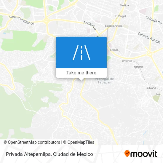 Privada Altepemilpa map