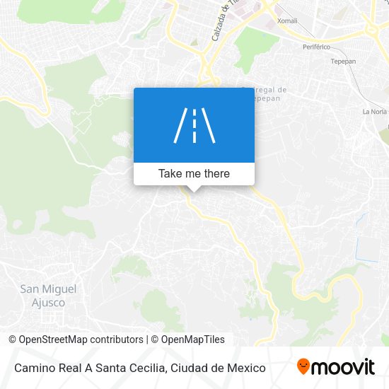Mapa de Camino Real A Santa Cecilia