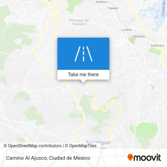 Mapa de Camino Al Ajusco