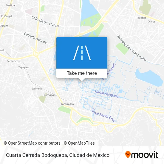 Cuarta Cerrada Bodoquepa map