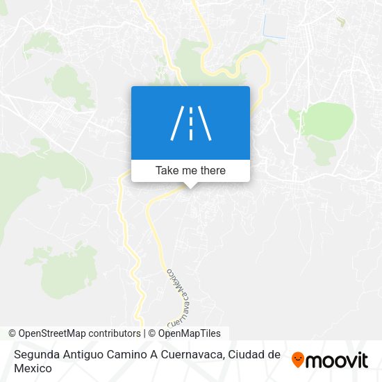 Segunda Antiguo Camino A Cuernavaca map