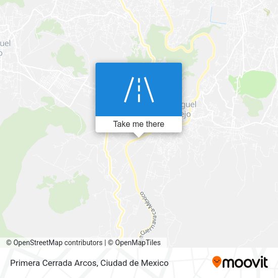 Primera Cerrada Arcos map