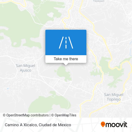 Camino A Xicalco map