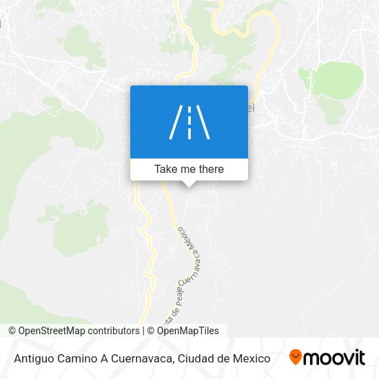 Mapa de Antiguo Camino A Cuernavaca