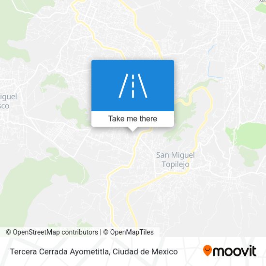 Mapa de Tercera Cerrada Ayometitla