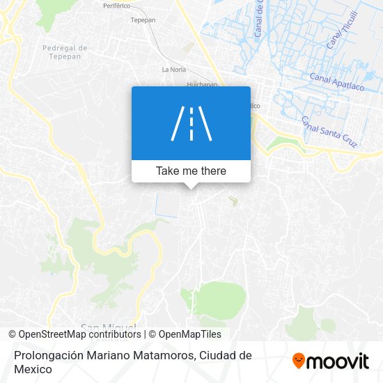Mapa de Prolongación Mariano Matamoros