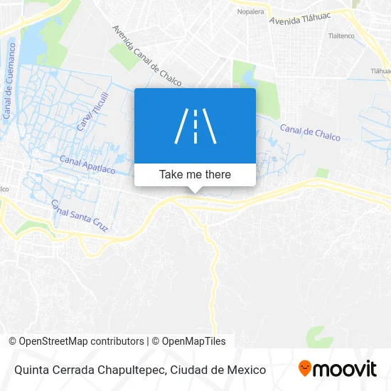 Quinta Cerrada Chapultepec map