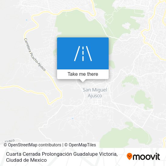Mapa de Cuarta Cerrada Prolongación Guadalupe Victoria