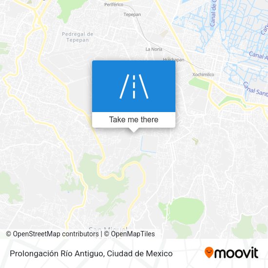 Mapa de Prolongación Río Antiguo