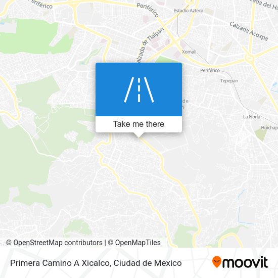 Mapa de Primera Camino A Xicalco