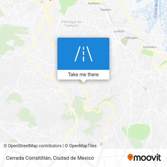 Mapa de Cerrada Corraltitlán