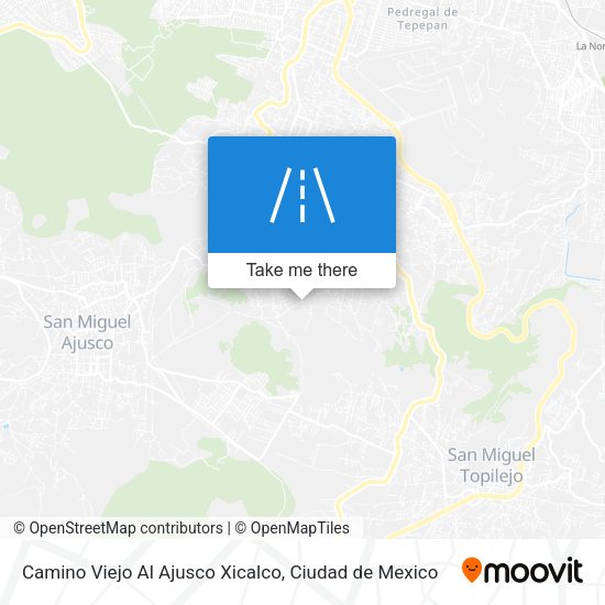 Mapa de Camino Viejo Al Ajusco Xicalco