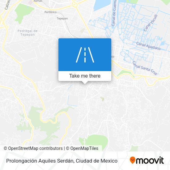 Mapa de Prolongación Aquiles Serdán