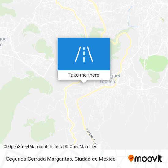 Segunda Cerrada Margaritas map