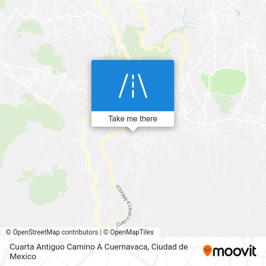 Cuarta Antiguo Camino A Cuernavaca map