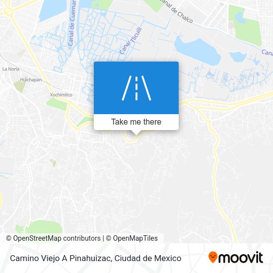Camino Viejo A Pinahuizac map