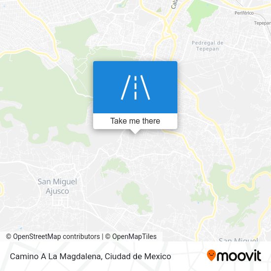 Camino A La Magdalena map