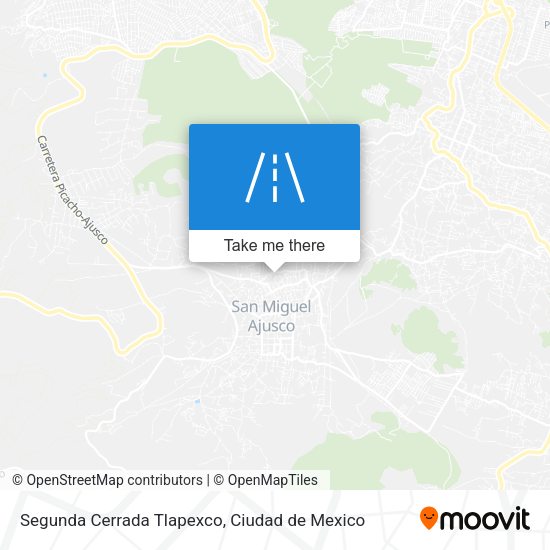 Segunda Cerrada Tlapexco map