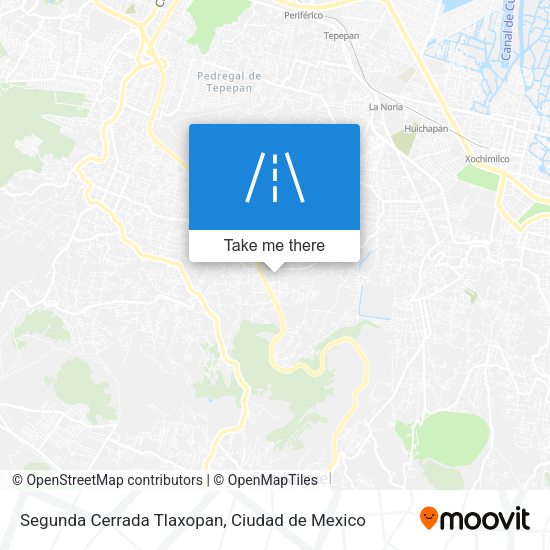 Segunda Cerrada Tlaxopan map