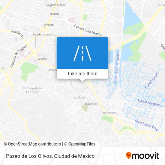Paseo de Los Olivos map