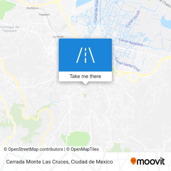 Cerrada Monte Las Cruces map